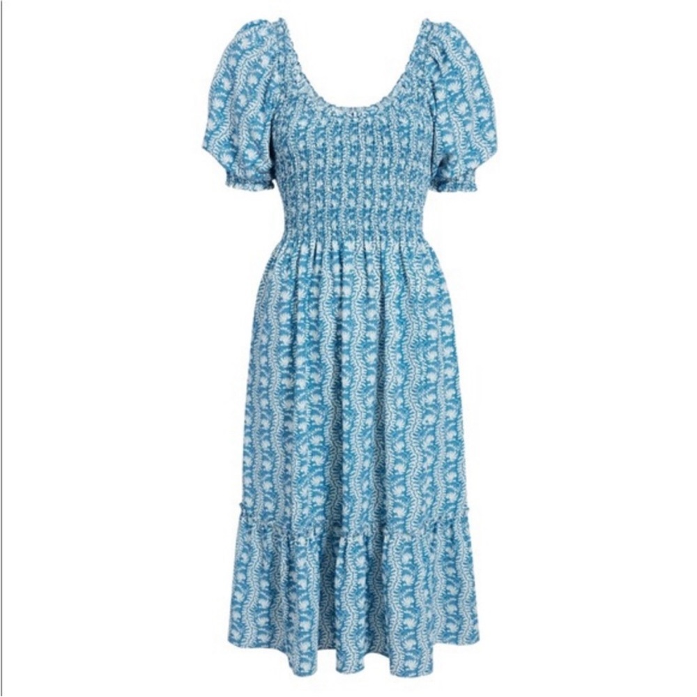 Hill House Louisa Nap Dress Trailing Vine Crepe